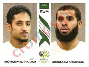 594 Mohammed Haidar/Abdulaziz Khathran – FIFA World Cup Germany 2006 Panini