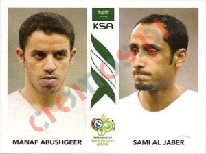 595 Manaf Abushgeer/Sami Al Jaber – FIFA World Cup Germany 2006 Panini