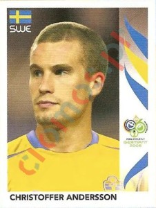 153 Christoffer Andersson – FIFA World Cup Germany 2006 Panini