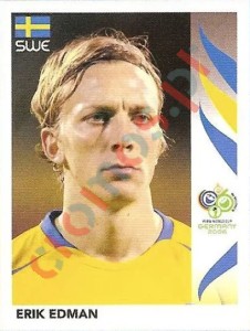 154 Erik Edman – FIFA World Cup Germany 2006 Panini
