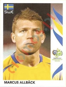 165 Marcus Allbäck – FIFA World Cup Germany 2006 Panini