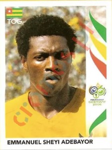 527 Emmanuel Sheyi Adebayor – FIFA World Cup Germany 2006 Panini