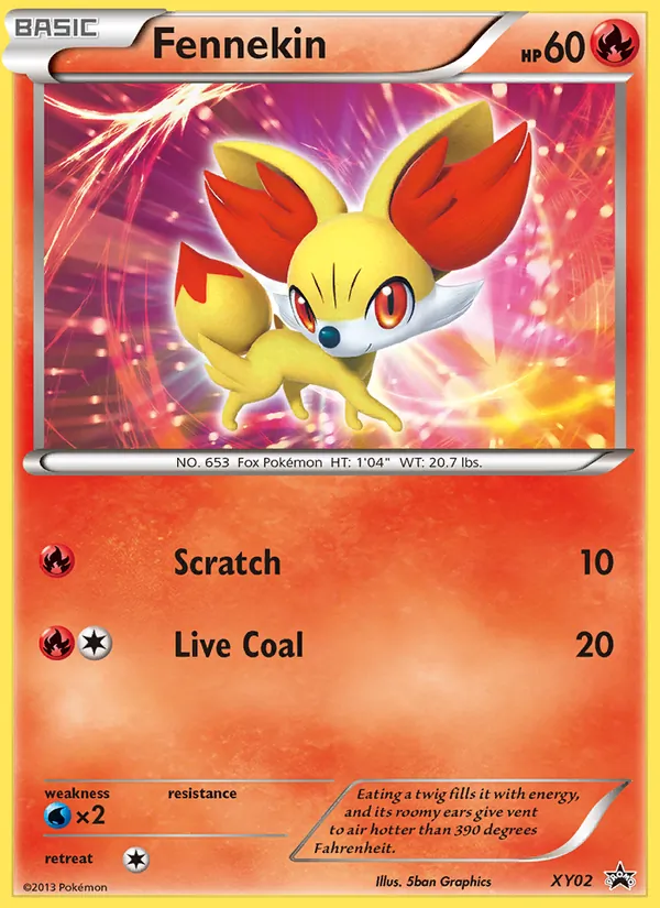 XY02 Fennekin – XY Black Star Promos