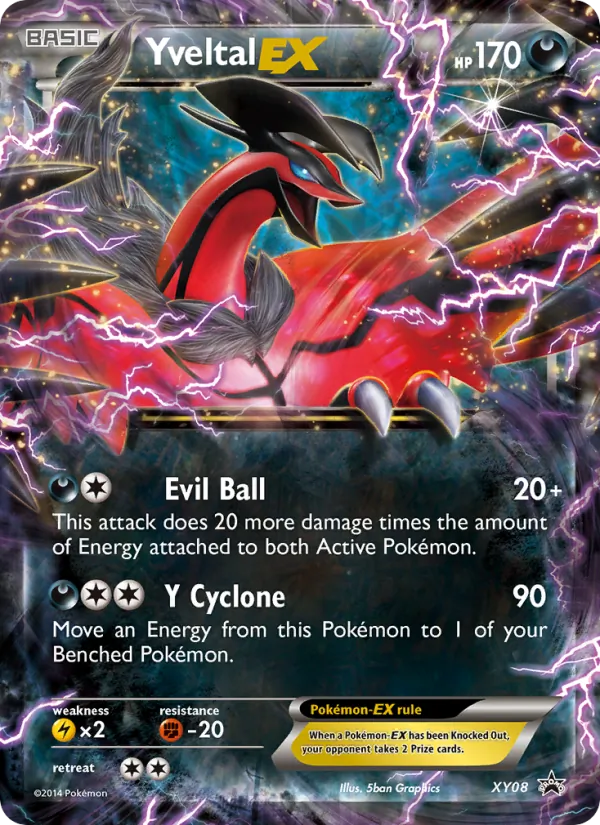 XY08 Yveltal EX – XY Black Star Promos