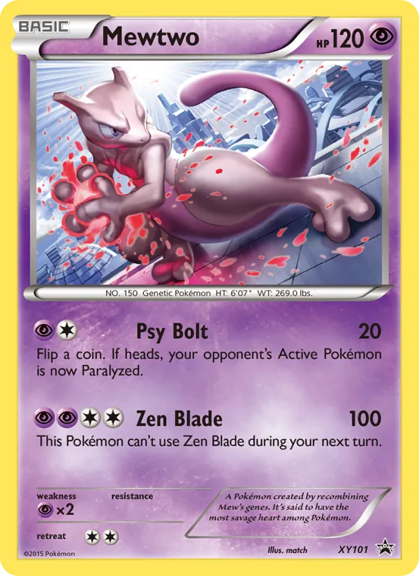 XY101 Mewtwo – XY Black Star Promos