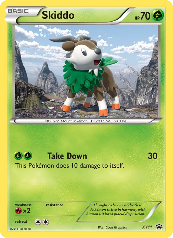 XY11 Skiddo – XY Black Star Promos