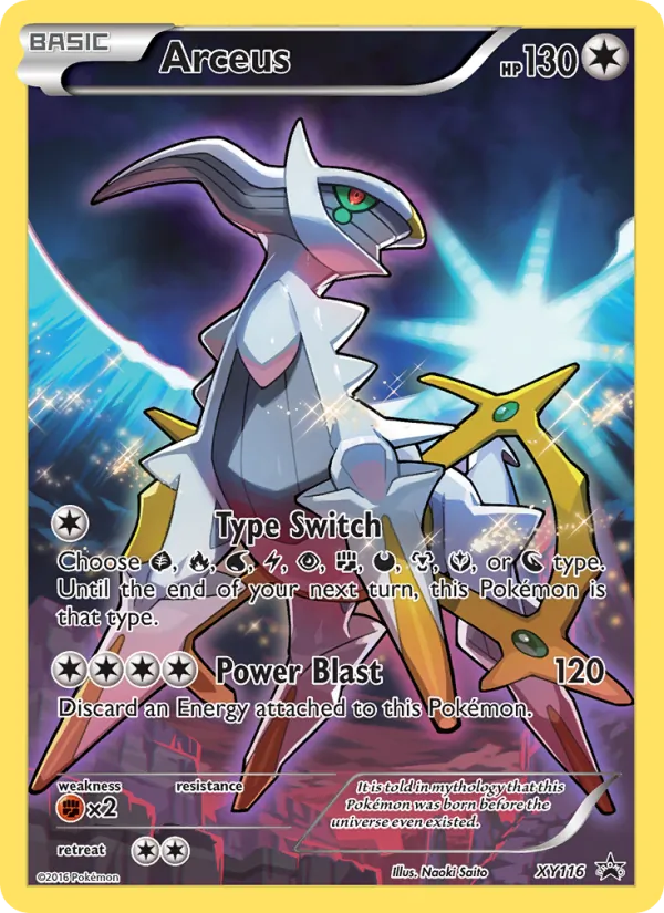 XY116 Arceus – XY Black Star Promos