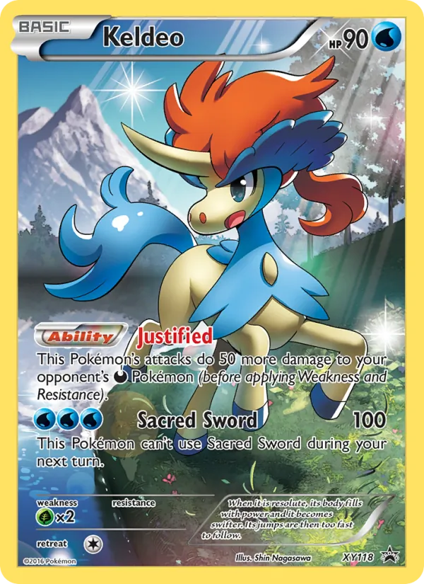 XY118 Keldeo – XY Black Star Promos