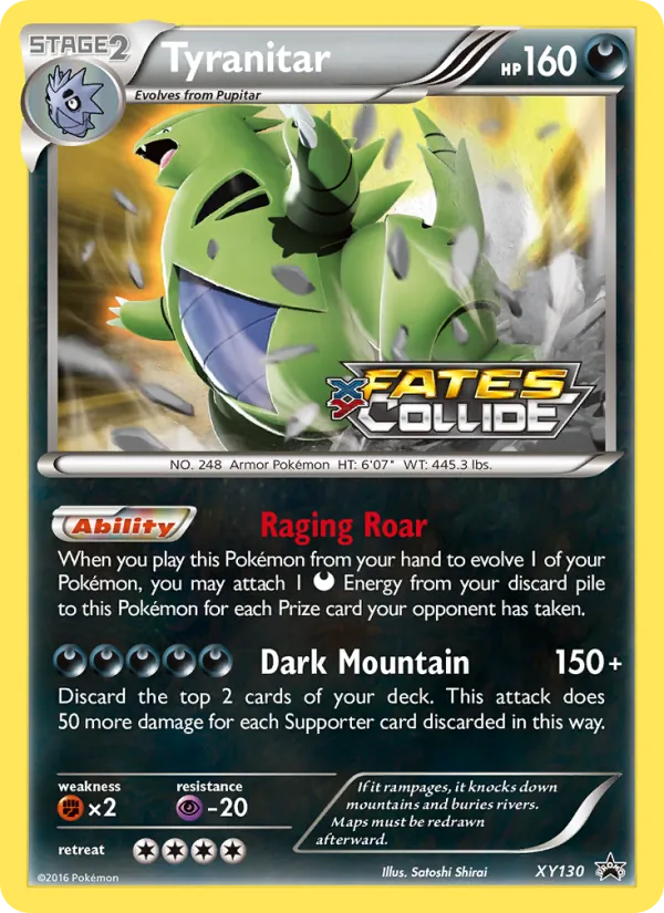 XY130 Tyranitar – XY Black Star Promos