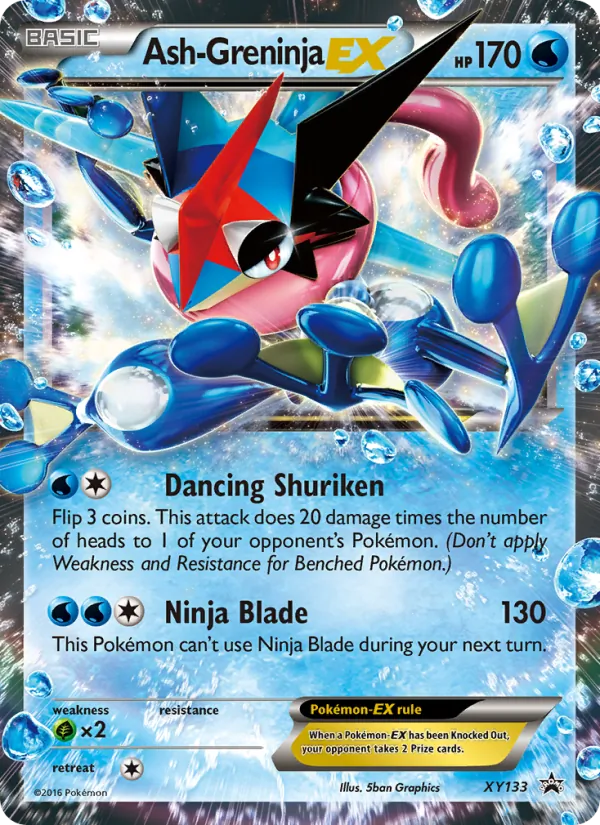XY133 Ash Greninja EX – XY Black Star Promos