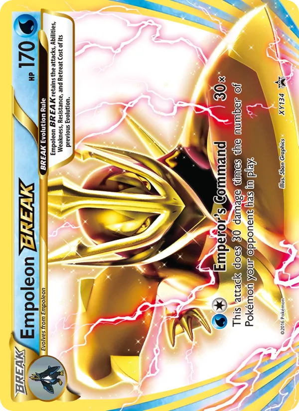 XY134 Empoleon BREAK – XY Black Star Promos