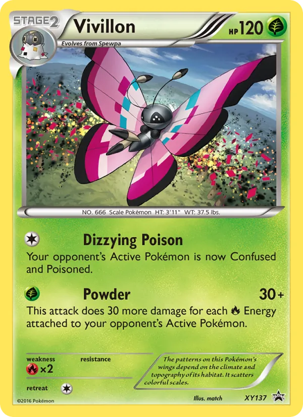 XY137 Vivillon – XY Black Star Promos