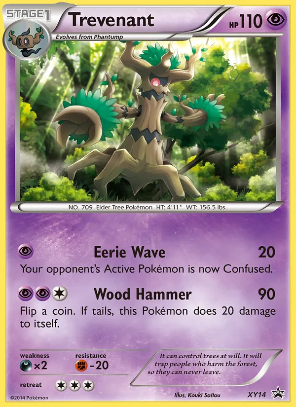 XY14 Trevenant – XY Black Star Promos