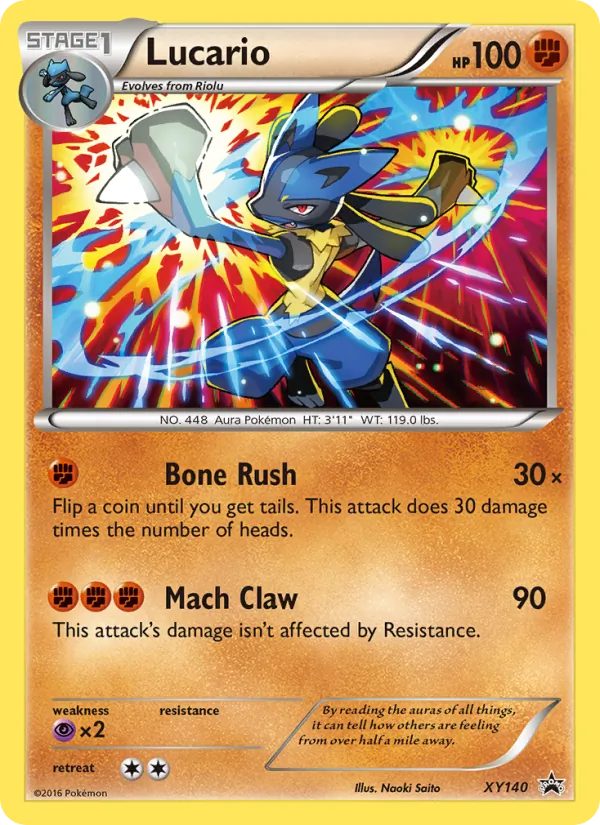 XY140 Lucario – XY Black Star Promos