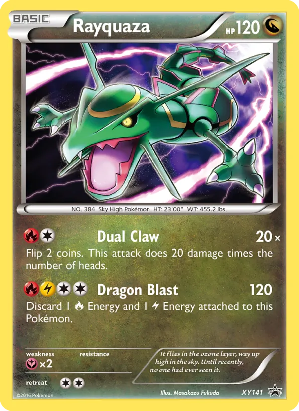XY141 Rayquaza – XY Black Star Promos