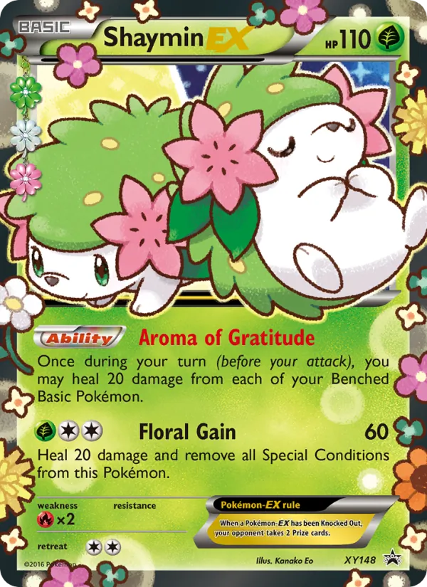XY148 Shaymin EX – XY Black Star Promos
