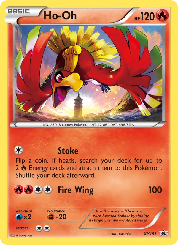 XY153 Ho Oh – XY Black Star Promos