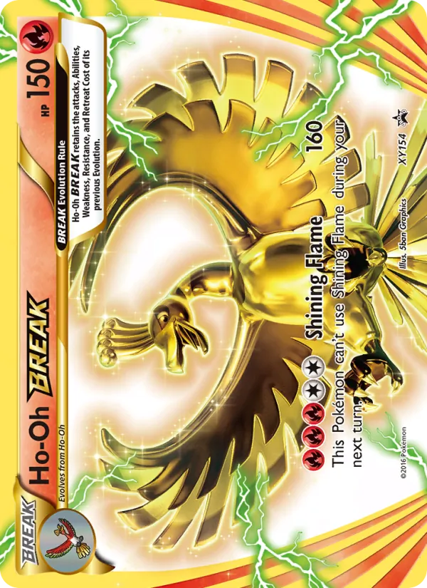 XY154 Ho-Oh BREAK – XY Black Star Promos