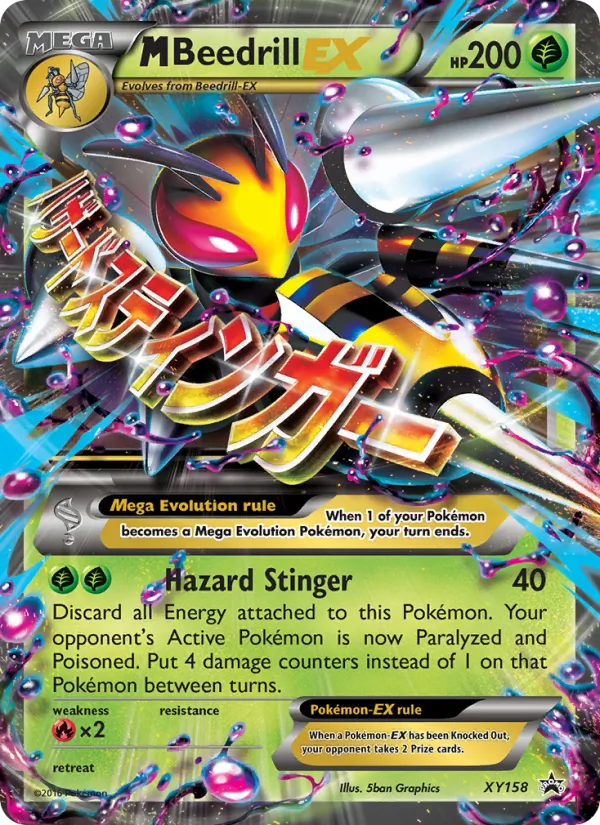 XY158 M Beedrill-EX – XY Black Star Promos