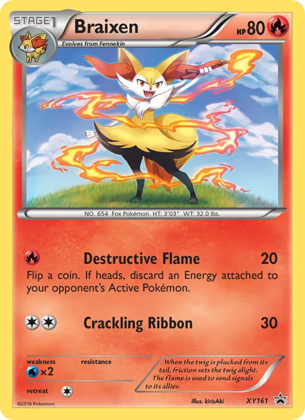 XY161 Braixen – XY Black Star Promos