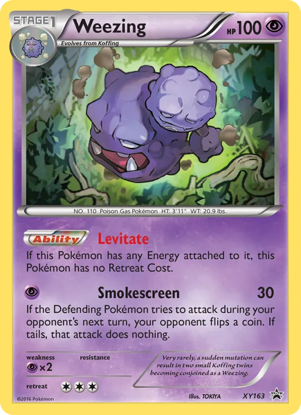 XY163 Weezing – XY Black Star Promos