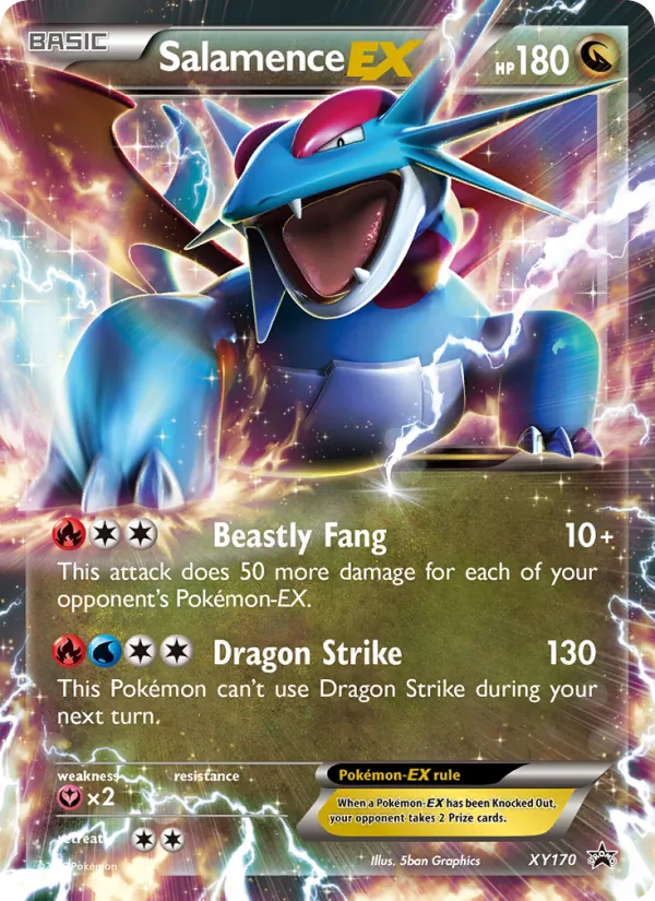 XY170 Salamence EX – XY Black Star Promos