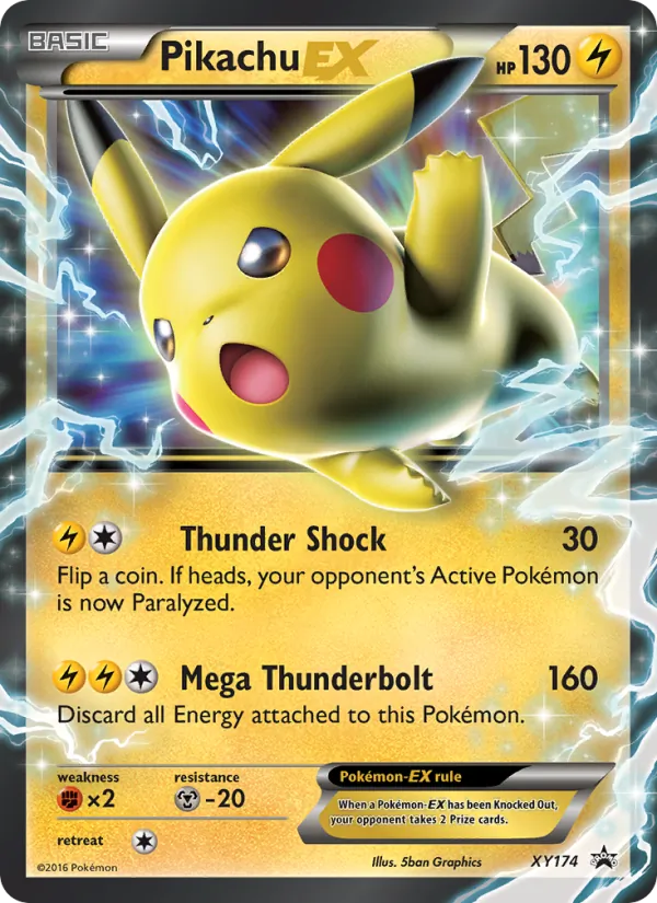XY174 Pikachu-EX – XY Black Star Promos