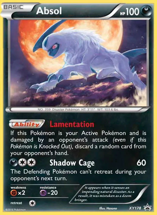 XY178 Absol – XY Black Star Promos
