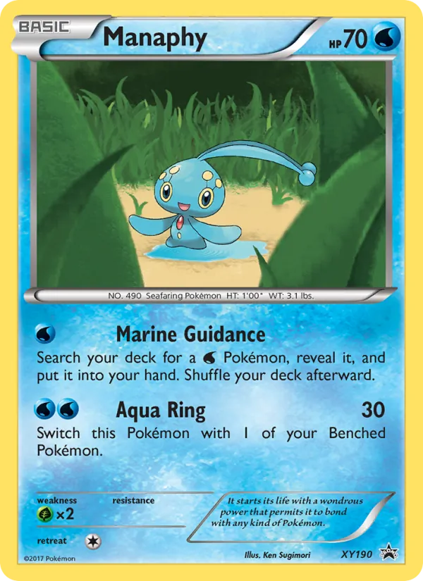 XY190 Manaphy – XY Black Star Promos