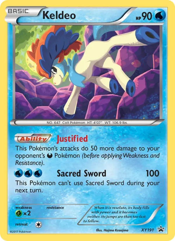 XY191 Keldeo – XY Black Star Promos