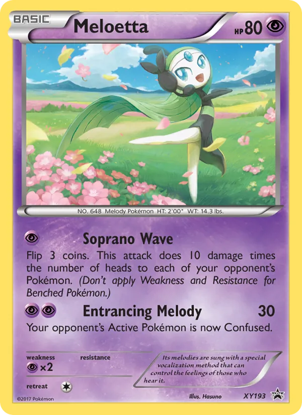 XY193 Meloetta – XY Black Star Promos