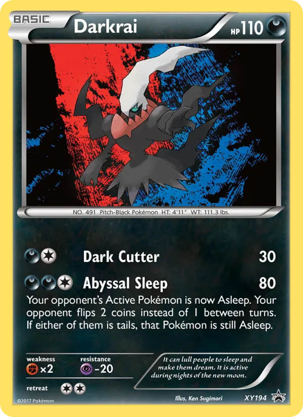 XY194 Darkrai – XY Black Star Promos
