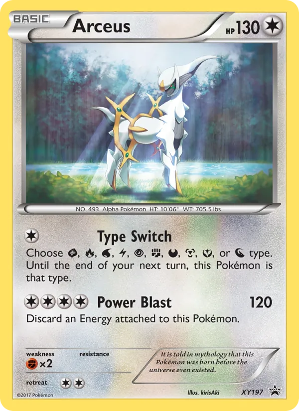 XY197 Arceus – XY Black Star Promos