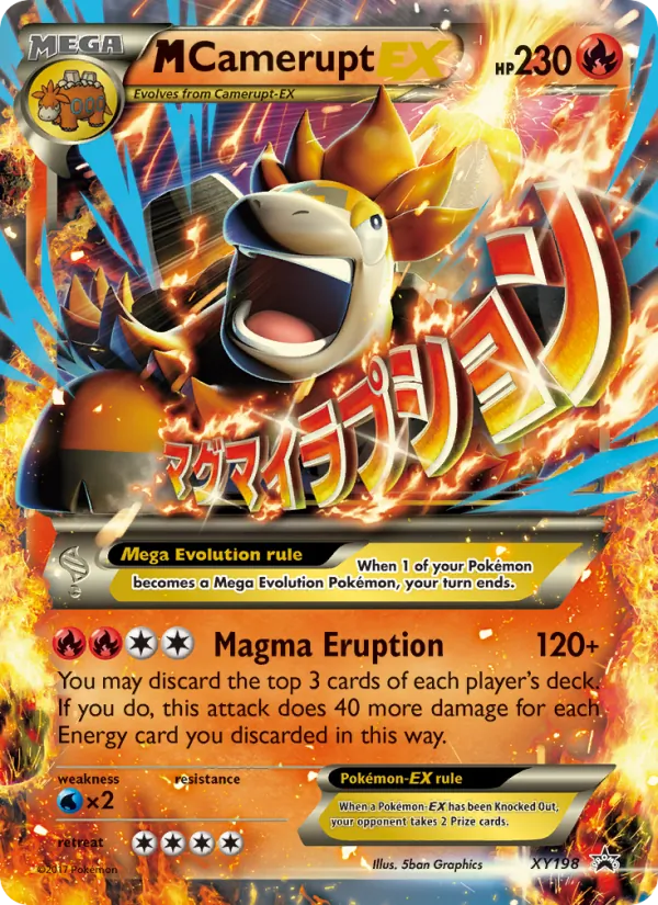 XY198 M Camerupt-EX – XY Black Star Promos