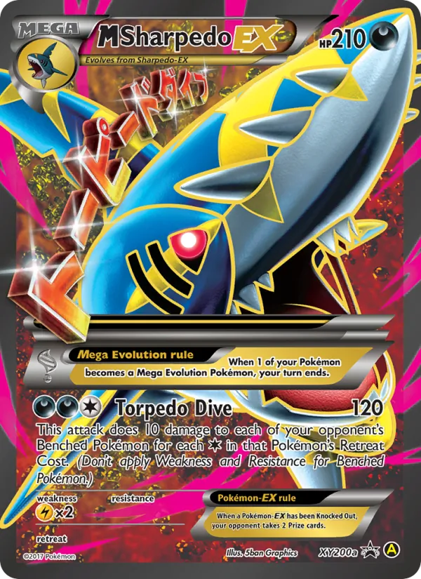 XY200a M Sharpedo-EX – XY Black Star Promos