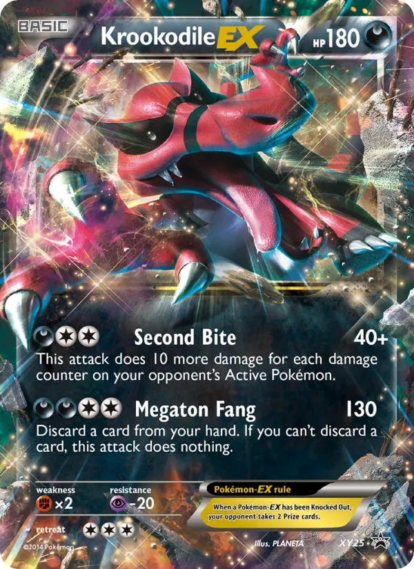 XY25 Krookodile EX – XY Black Star Promos