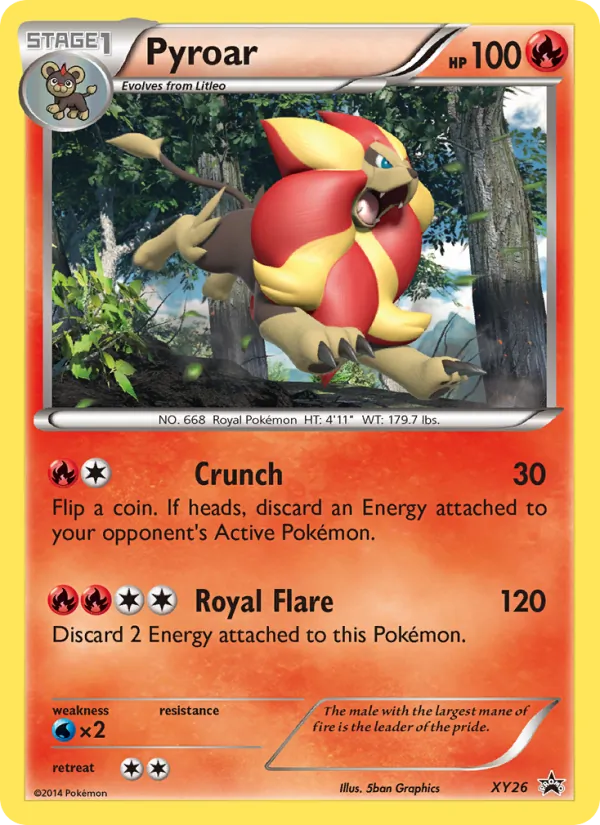 XY26 Pyroar – XY Black Star Promos