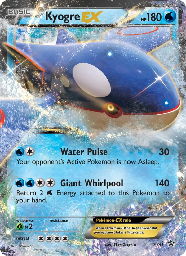 XY41 Kyogre EX – XY Black Star Promos