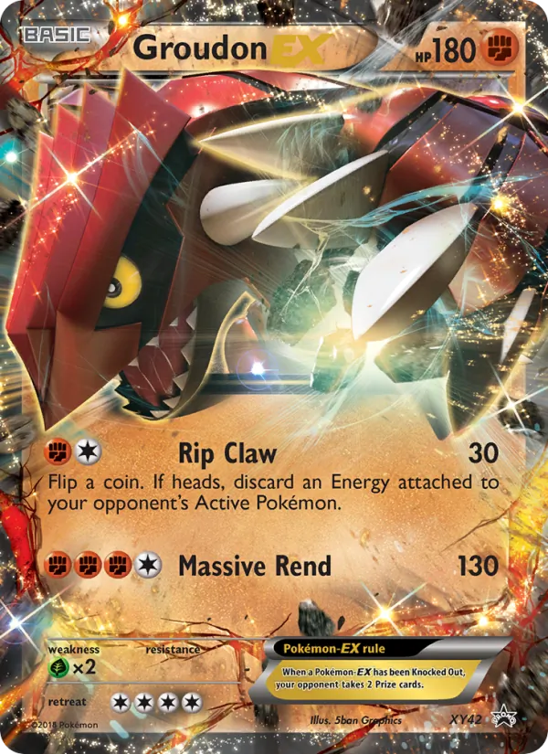 XY42 Groudon EX – XY Black Star Promos