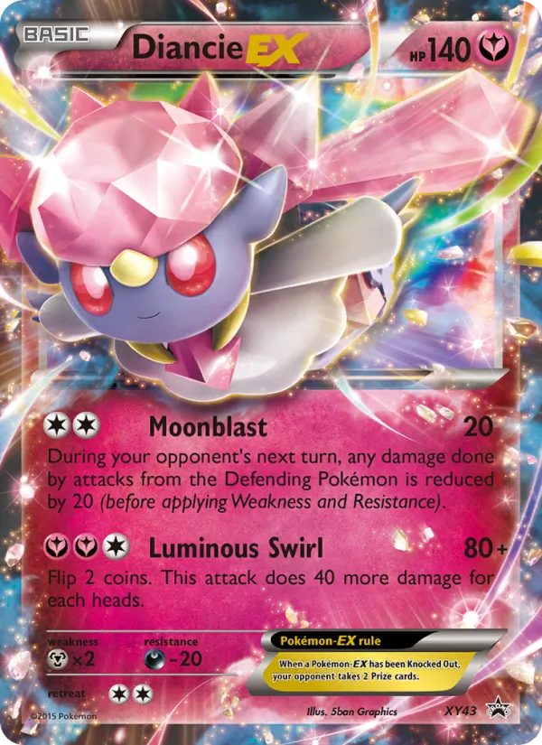 XY43 Diancie EX – XY Black Star Promos