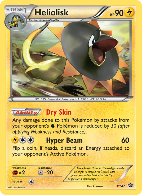 XY47 Heliolisk – XY Black Star Promos