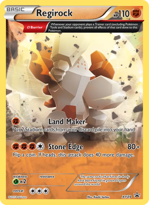 XY49 Regirock – XY Black Star Promos