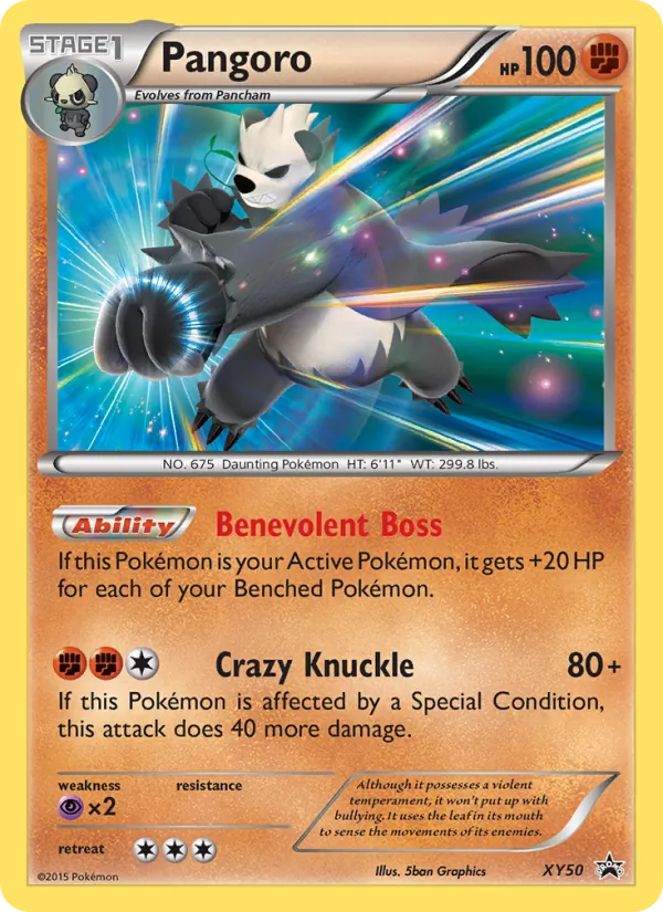 XY50 Pangoro – XY Black Star Promos