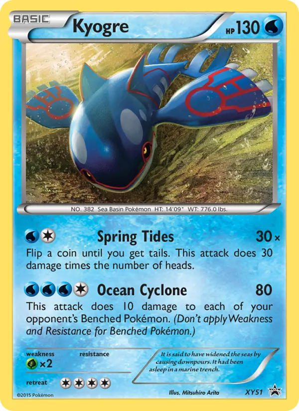 XY51 Kyogre – XY Black Star Promos