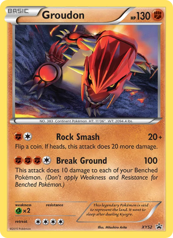 XY52 Groudon – XY Black Star Promos