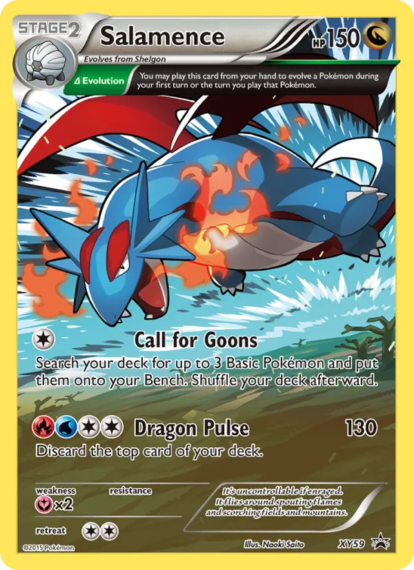 XY59 Salamence – XY Black Star Promos