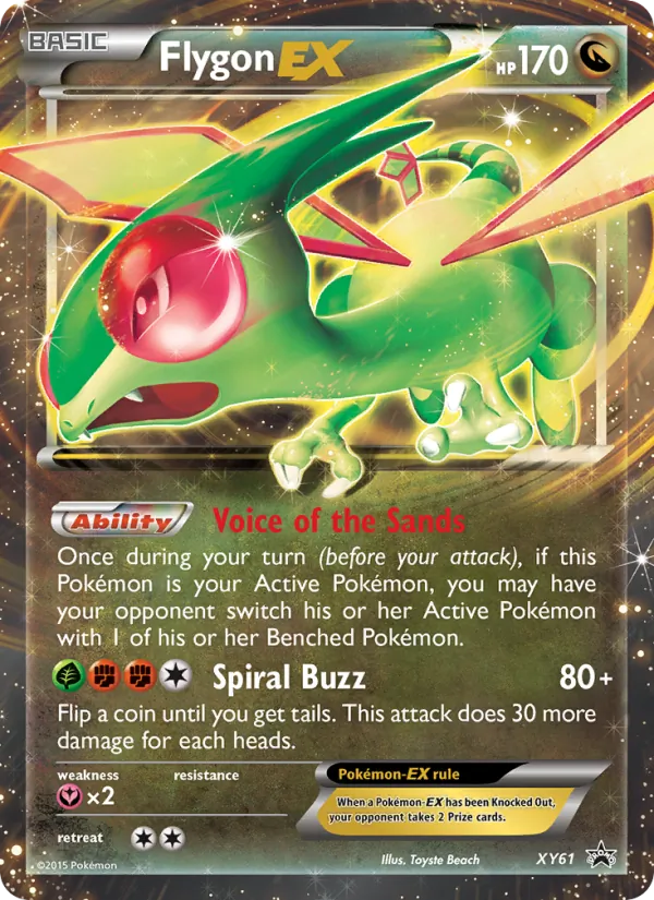 XY61 Flygon EX – XY Black Star Promos