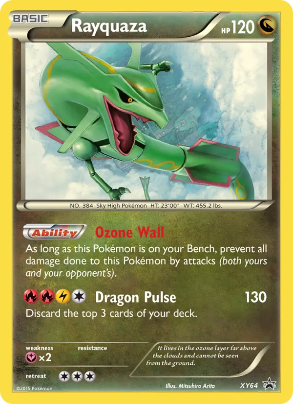 XY64 Rayquaza – XY Black Star Promos