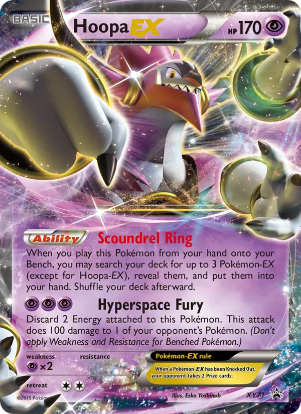 XY71 Hoopa EX – XY Black Star Promos