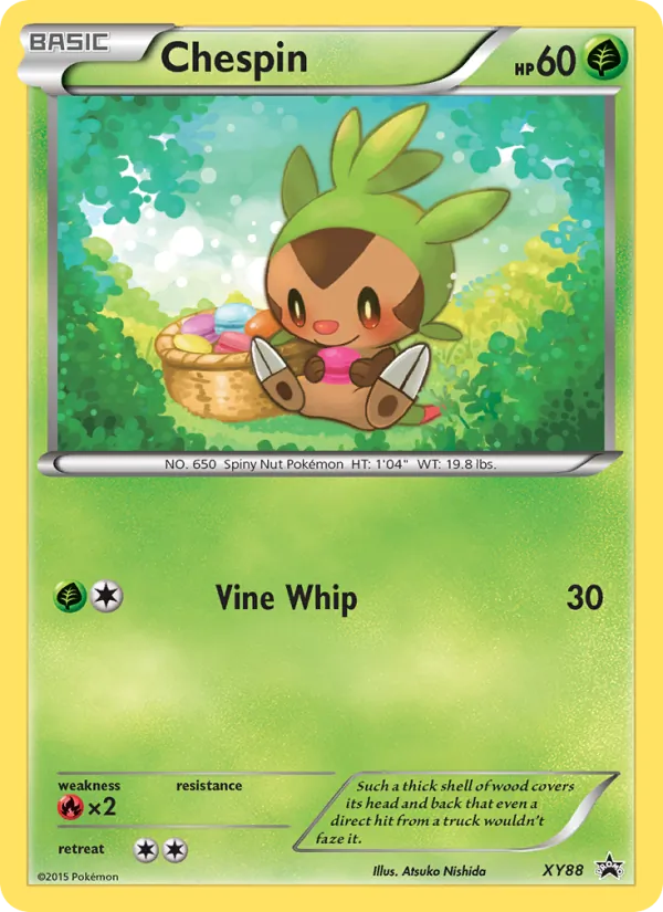 XY88 Chespin – XY Black Star Promos